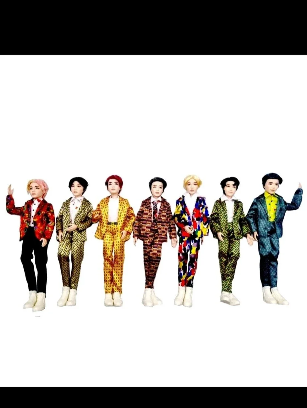 2019 Mattel BTS Idol Doll Set K-Pop - RM/Jin/j-hope/Jimin/V/Suga/Jung Kook - NEW